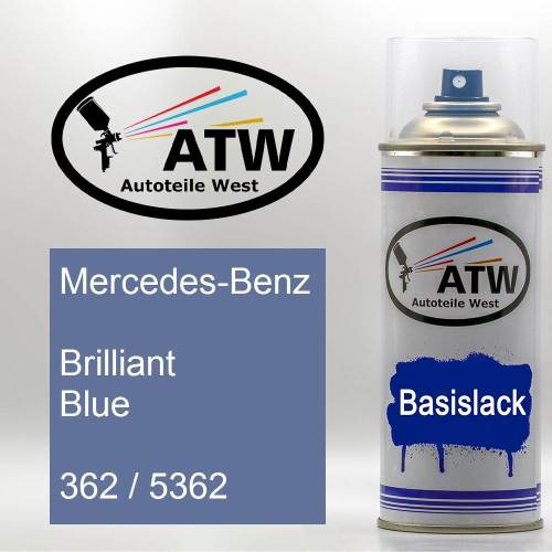 Mercedes-Benz, Brilliant Blue, 362 / 5362: 400ml Sprühdose, von ATW Autoteile West.